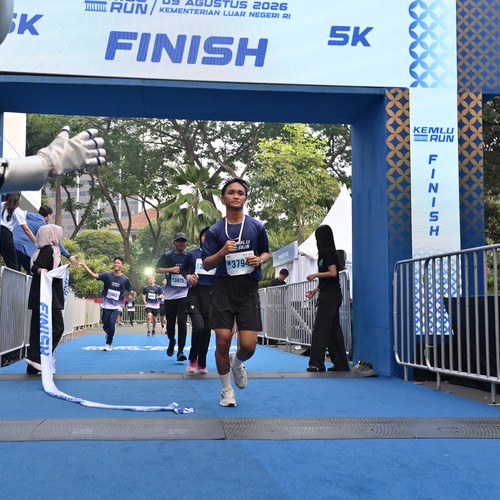 Race photo from KEMLU RUN 2026
