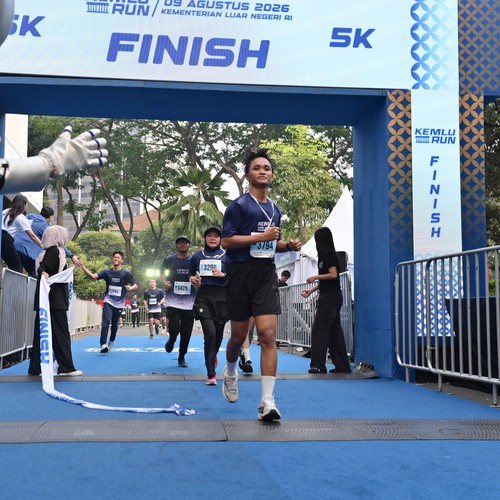 Race photo from KEMLU RUN 2026