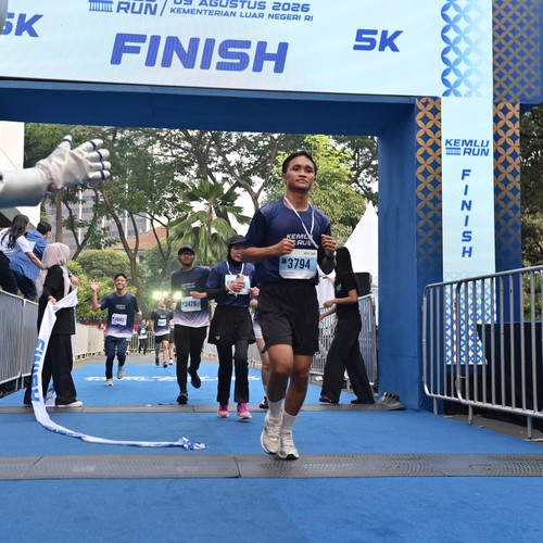 Race photo from KEMLU RUN 2026