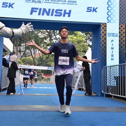 Race photo from KEMLU RUN 2026