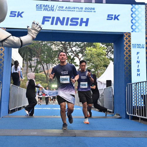 Race photo from KEMLU RUN 2026