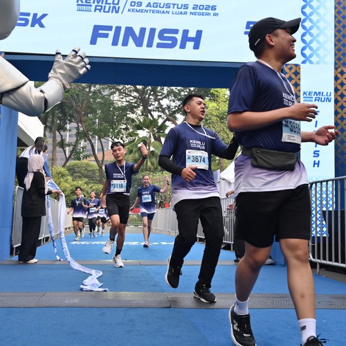 Race photo from KEMLU RUN 2026