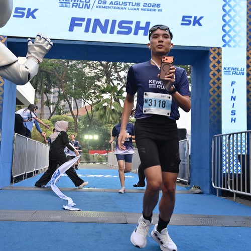 Race photo from KEMLU RUN 2026
