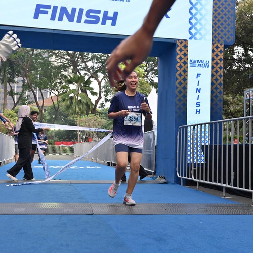Race photo from KEMLU RUN 2026