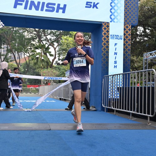 Race photo from KEMLU RUN 2026