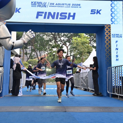 Race photo from KEMLU RUN 2026