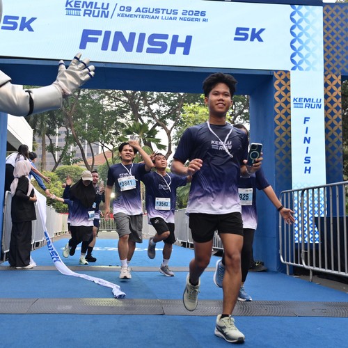 Race photo from KEMLU RUN 2026