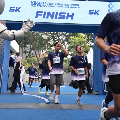 Race photo from KEMLU RUN 2026
