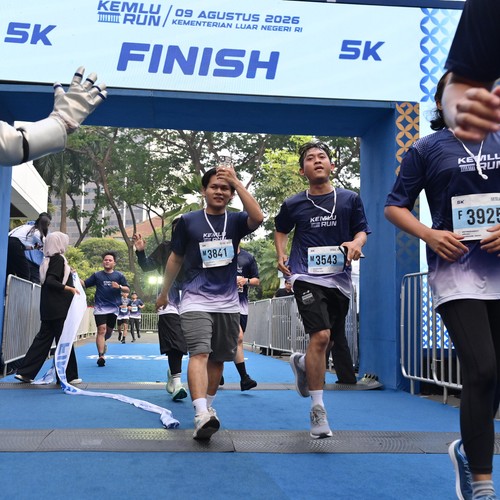 Race photo from KEMLU RUN 2026