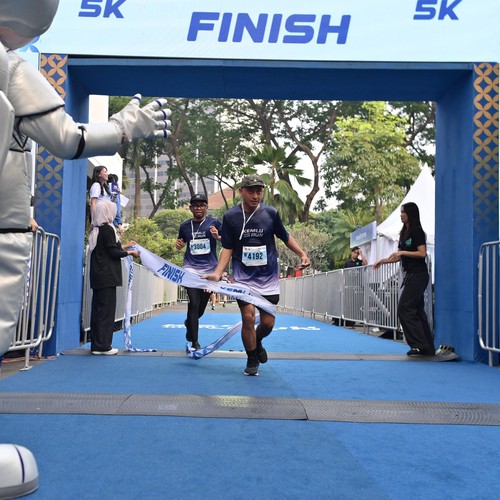 Race photo from KEMLU RUN 2026