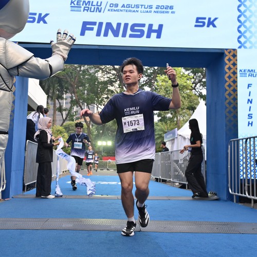 Race photo from KEMLU RUN 2026