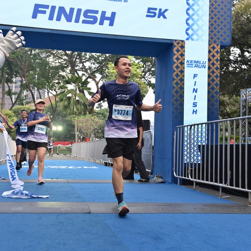 Race photo from KEMLU RUN 2026
