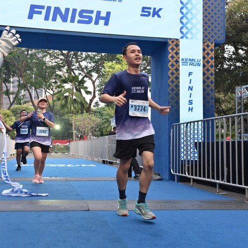 Race photo from KEMLU RUN 2026