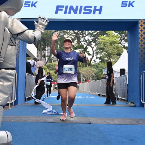 Race photo from KEMLU RUN 2026