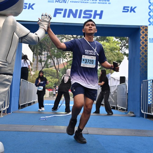 Race photo from KEMLU RUN 2026