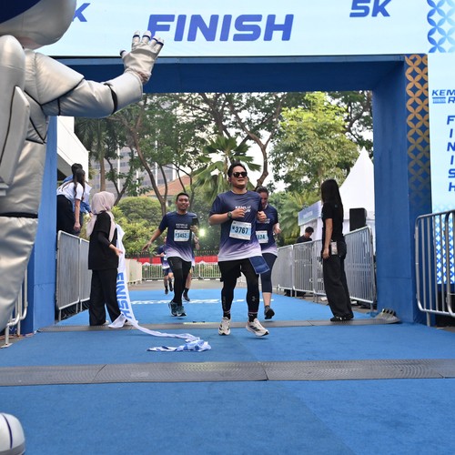 Race photo from KEMLU RUN 2026