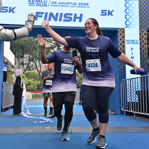 Race photo from KEMLU RUN 2026