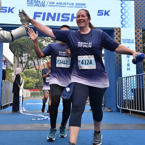Race photo from KEMLU RUN 2026