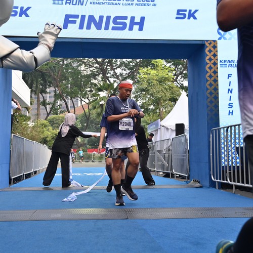 Race photo from KEMLU RUN 2026