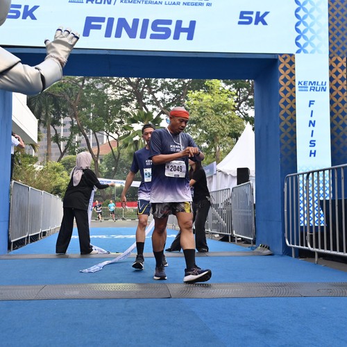 Race photo from KEMLU RUN 2026
