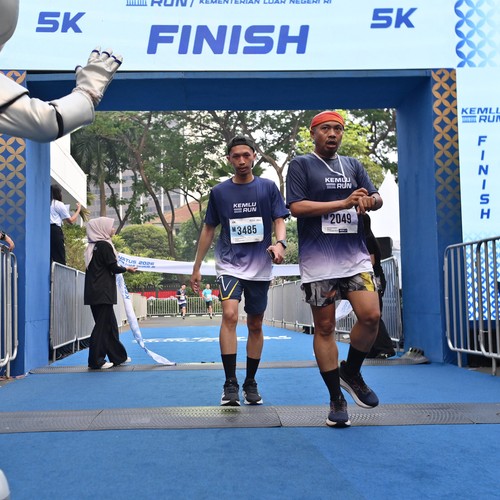 Race photo from KEMLU RUN 2026