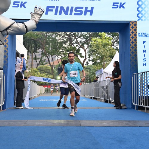 Race photo from KEMLU RUN 2026