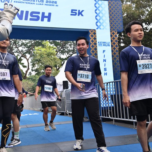 Race photo from KEMLU RUN 2026