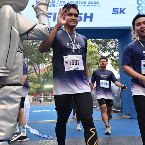 Race photo from KEMLU RUN 2026