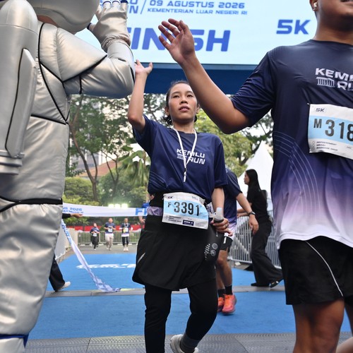 Race photo from KEMLU RUN 2026