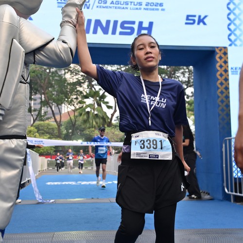 Race photo from KEMLU RUN 2026