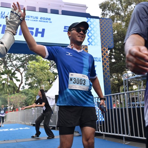 Race photo from KEMLU RUN 2026