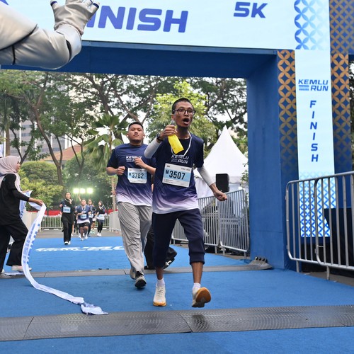 Race photo from KEMLU RUN 2026