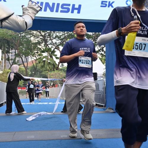 Race photo from KEMLU RUN 2026