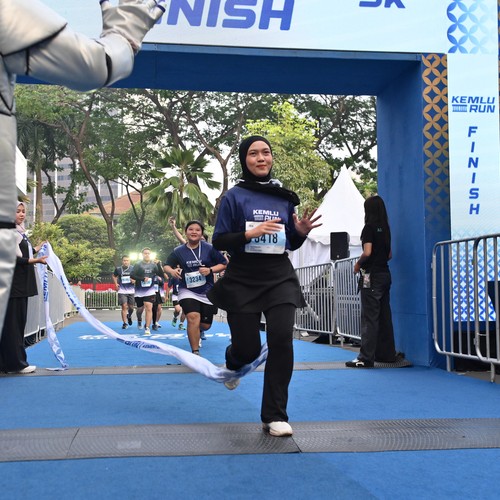 Race photo from KEMLU RUN 2026