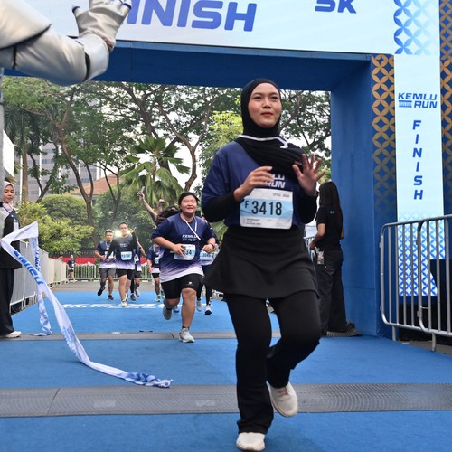 Race photo from KEMLU RUN 2026
