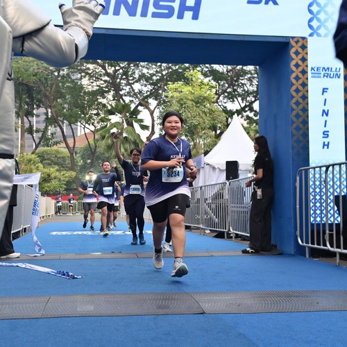 Race photo from KEMLU RUN 2026