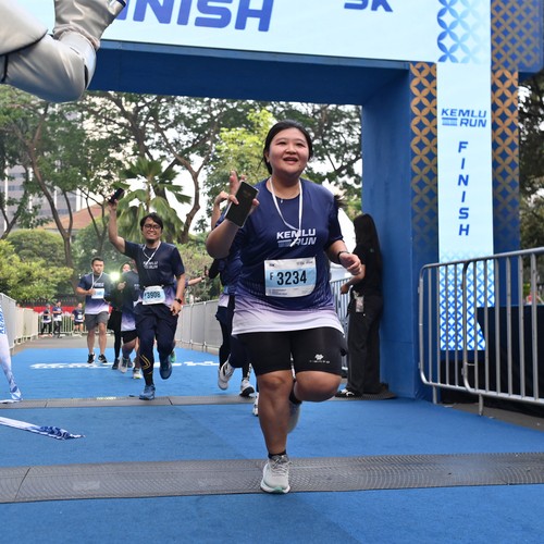 Race photo from KEMLU RUN 2026