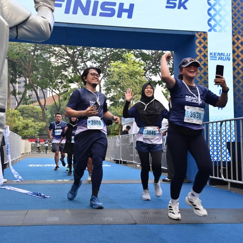 Race photo from KEMLU RUN 2026