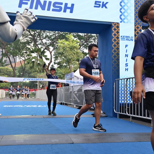 Race photo from KEMLU RUN 2026