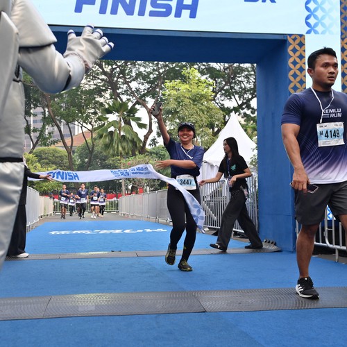 Race photo from KEMLU RUN 2026