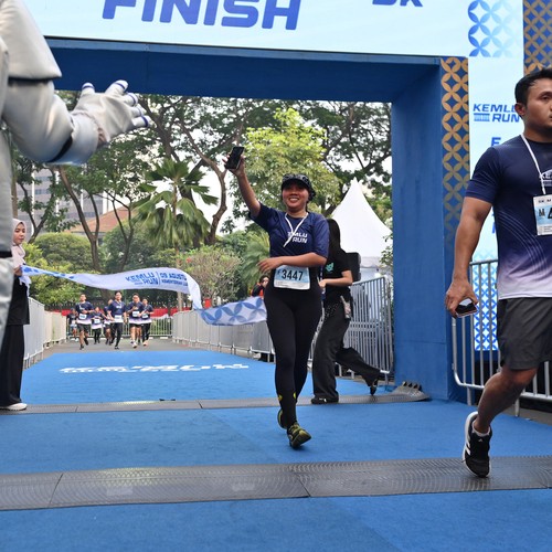 Race photo from KEMLU RUN 2026