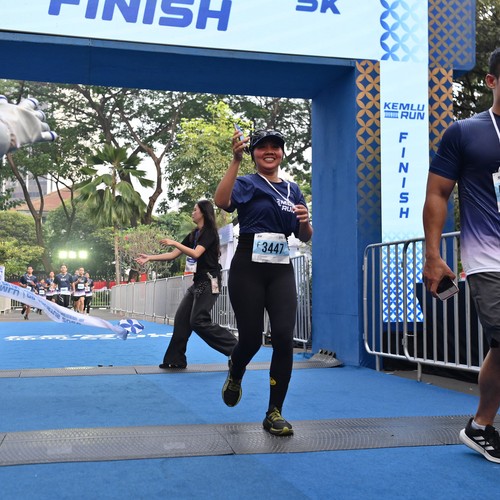 Race photo from KEMLU RUN 2026