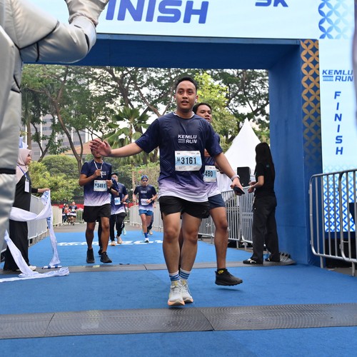 Race photo from KEMLU RUN 2026