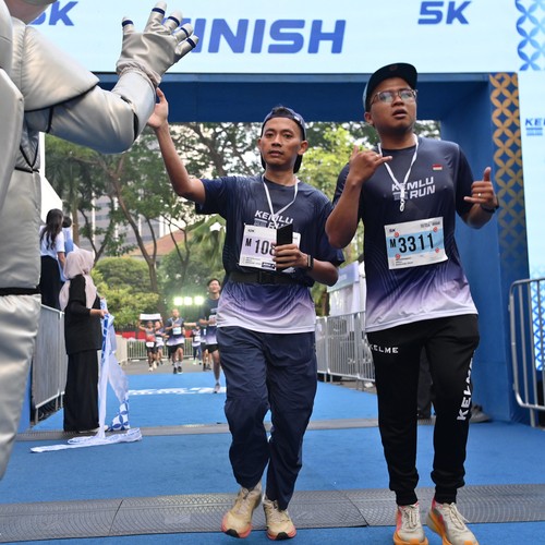 Race photo from KEMLU RUN 2026