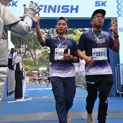 Race photo from KEMLU RUN 2026
