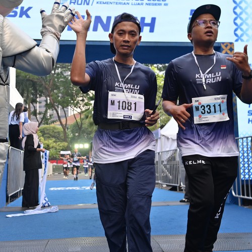 Race photo from KEMLU RUN 2026