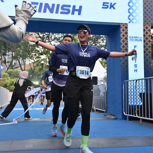 Race photo from KEMLU RUN 2026