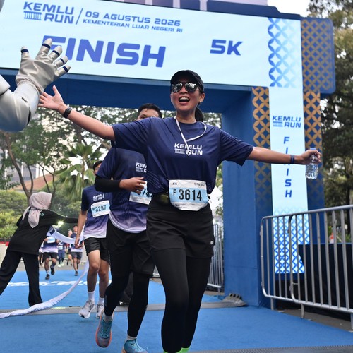 Race photo from KEMLU RUN 2026