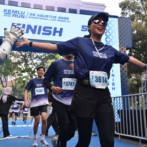 Race photo from KEMLU RUN 2026