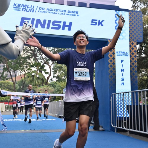 Race photo from KEMLU RUN 2026